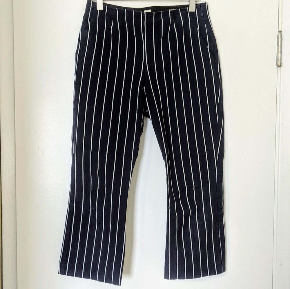 Striped cropped flares